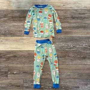 Little Sleepies Coffee 2T Long Sleeve Pajamas ☕️